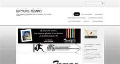 Desktop Screenshot of groupe-tempo.net